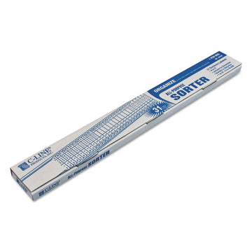 C-Line® Plastic Indexed Sorter, 31 Dividers, Alpha-numeric-months-dates-days, Letter-size, Blue Frame freeshipping - TVN Wholesale